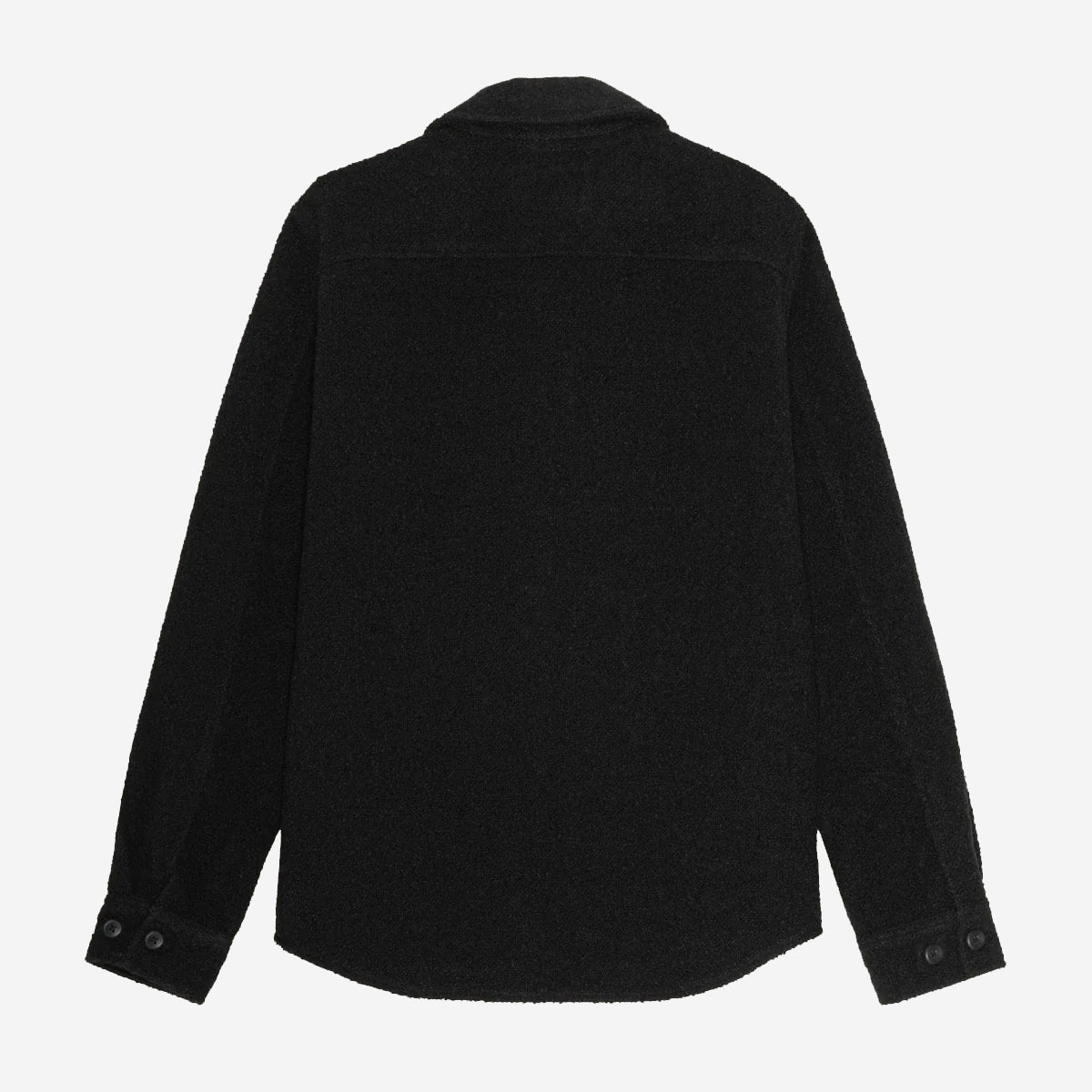Bouclé Wool Overshirt - Black