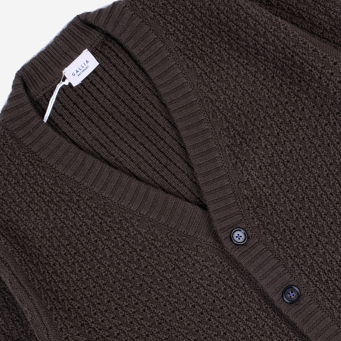 Bukowsky Punched Merino Wool Cardigan - Olive