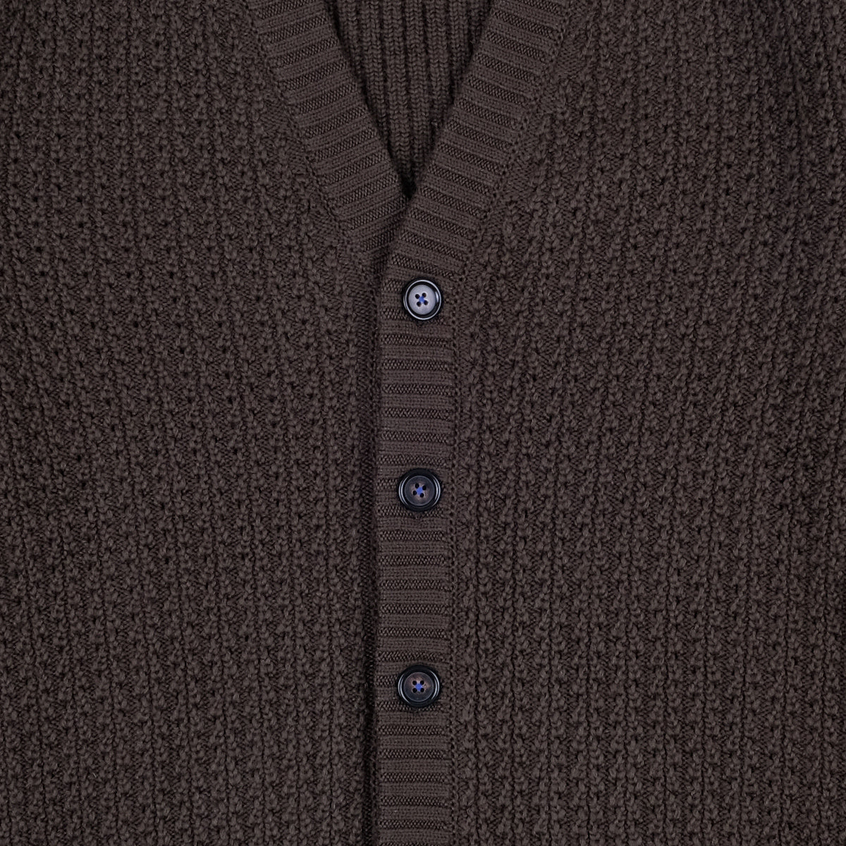 Bukowsky Punched Merino Wool Cardigan - Olive