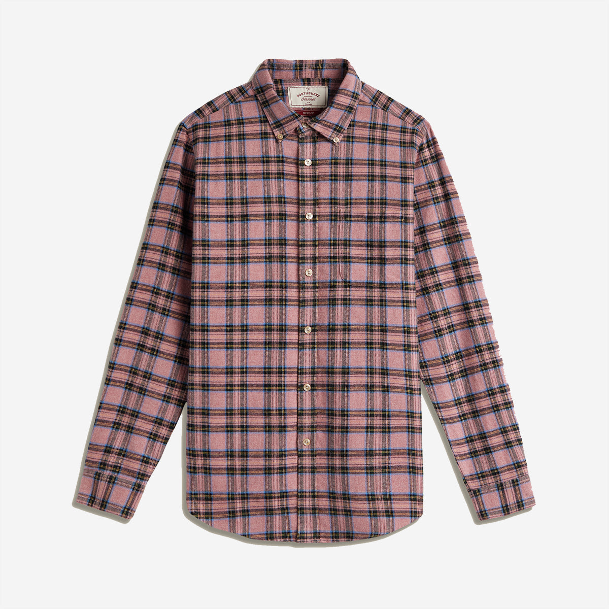 Cais Plaid Flannel Shirt - Pink/Black