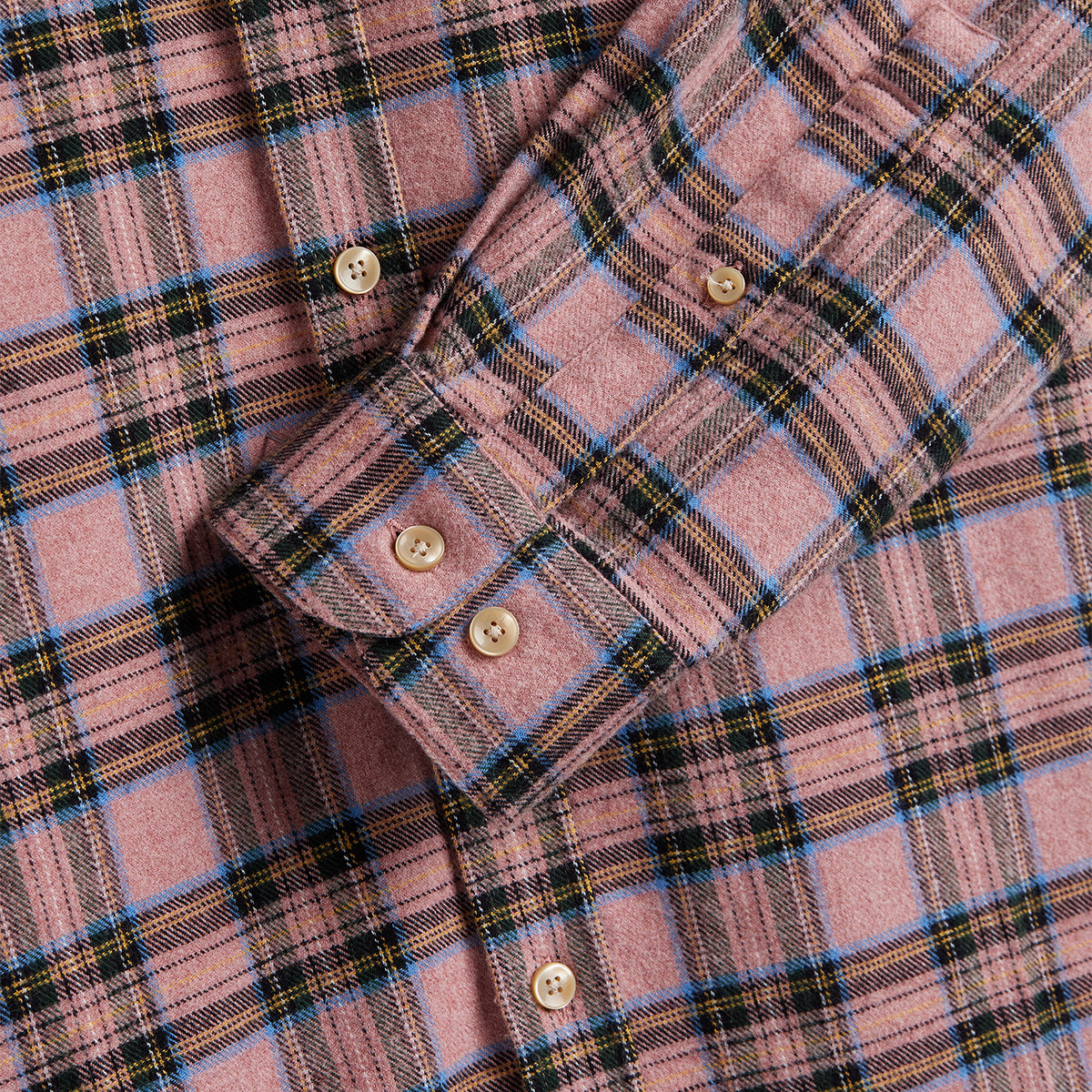 Cais Plaid Flannel Shirt - Pink/Black
