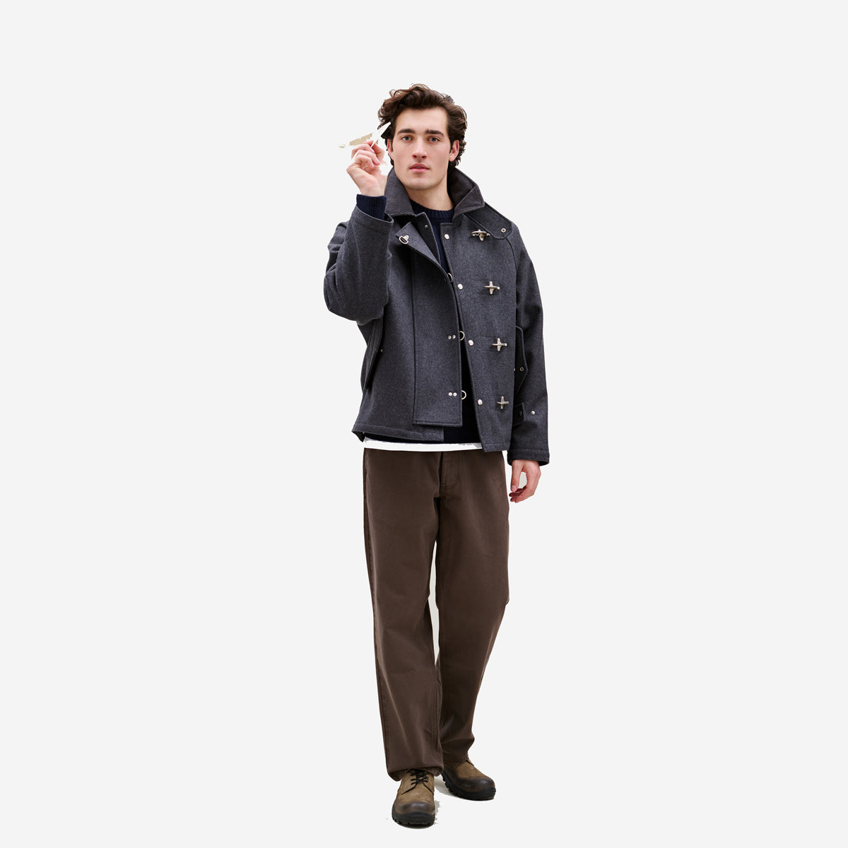 Clay Twill Easy Pants - Wood