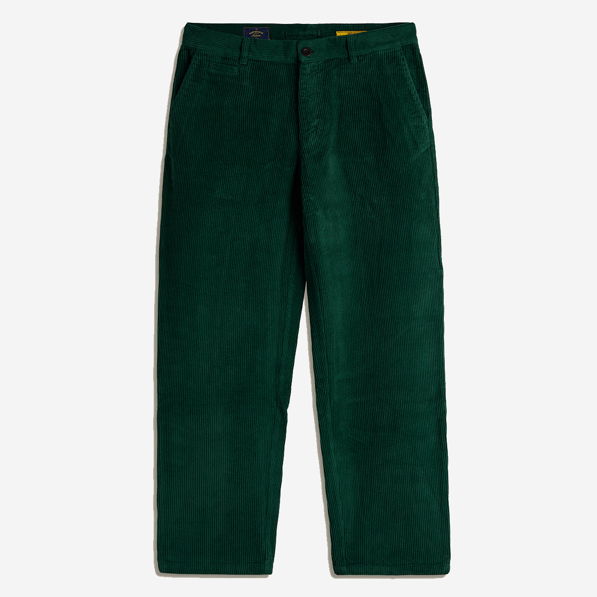 Relaxed Tapered Corduroy Trousers - Green
