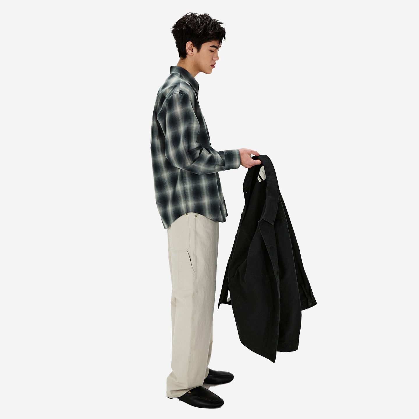 Cotton Painter Pants - Fog