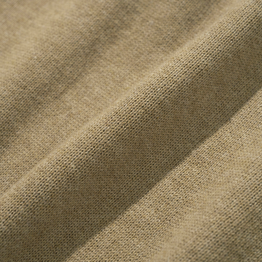 Cotton Cashmere Knit Sweater - Beige