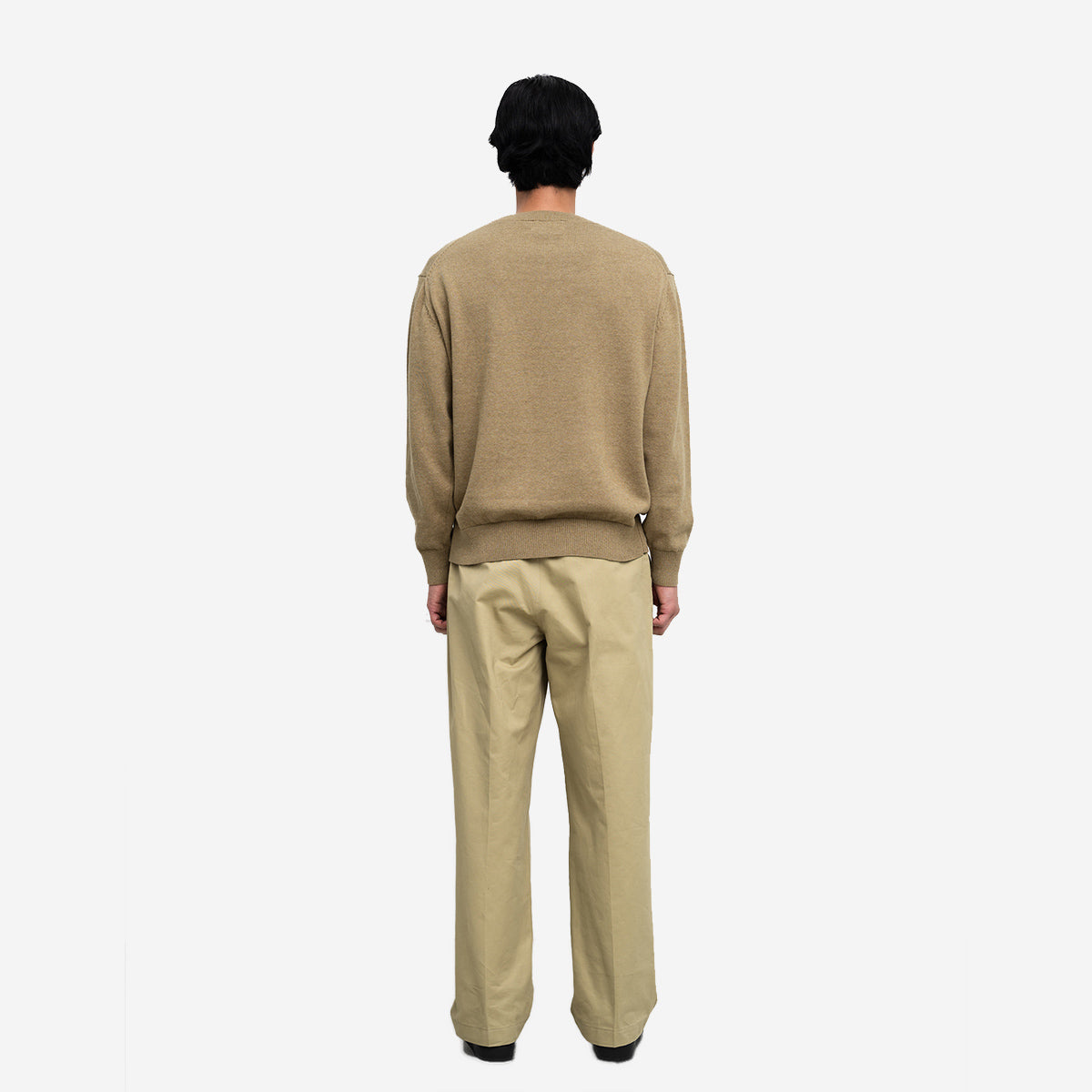 Cotton Cashmere Knit Sweater - Beige