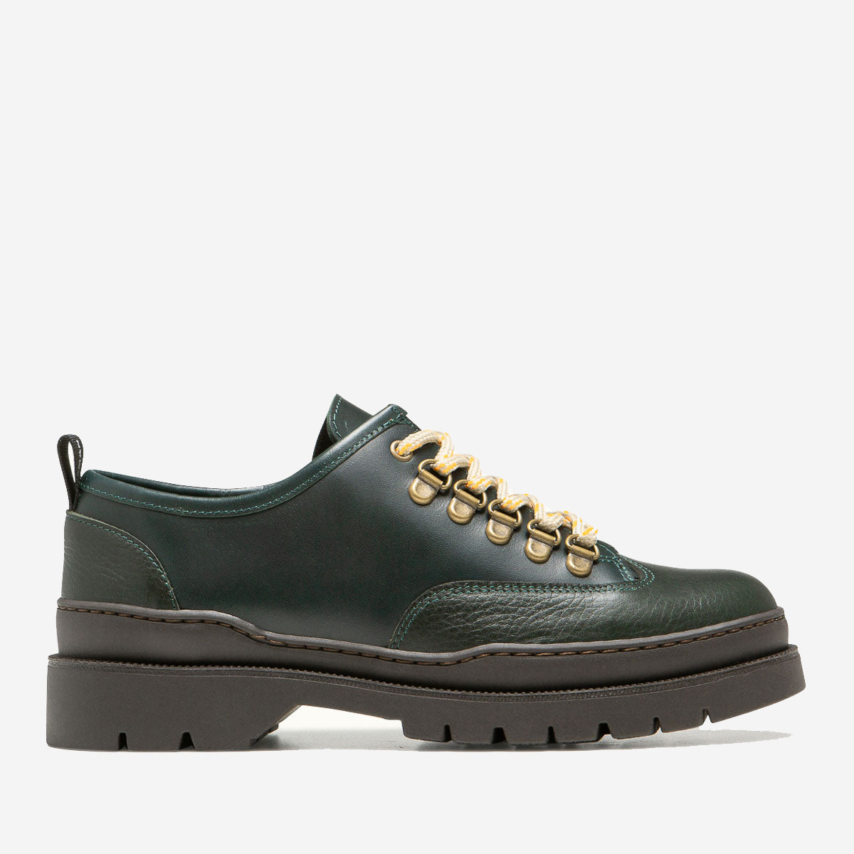 Courrier CG Leather Derby Shoes - Green