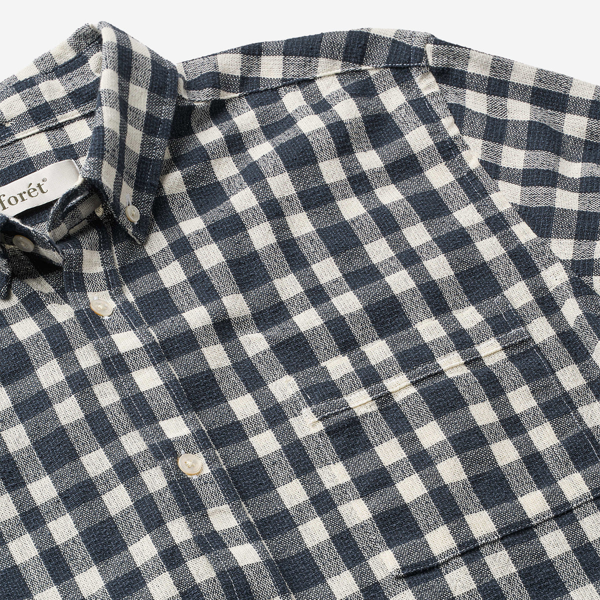 Creek Boucle Check Shirt - Navy/Cloud