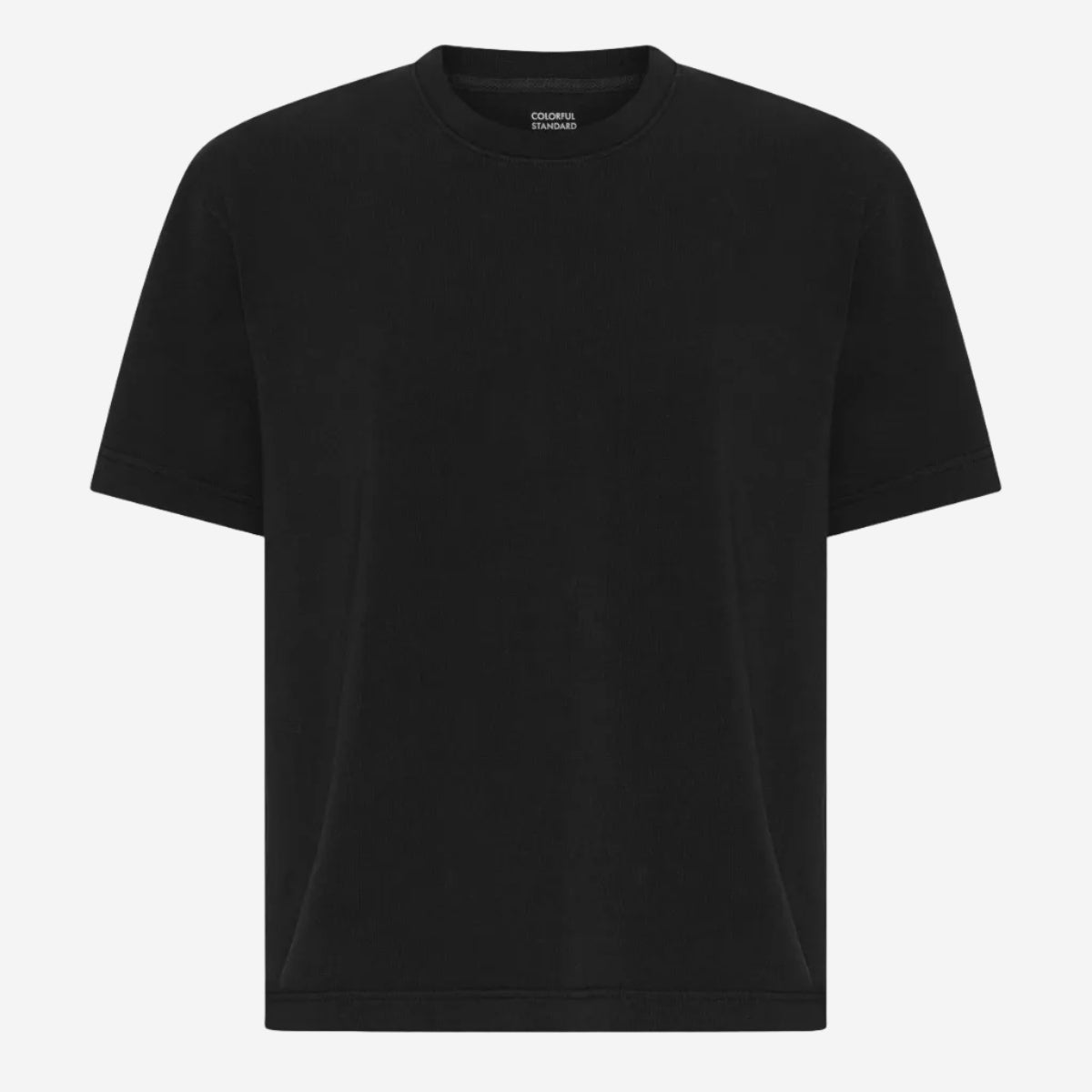 Heavy Organic Boxy T-Shirt - Deep Black