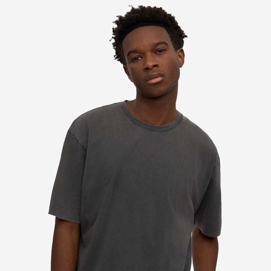 Oversized Organic T-Shirt - Faded Black