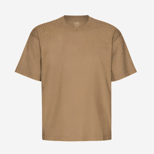 Oversized Organic T-Shirt - Sahara Camel