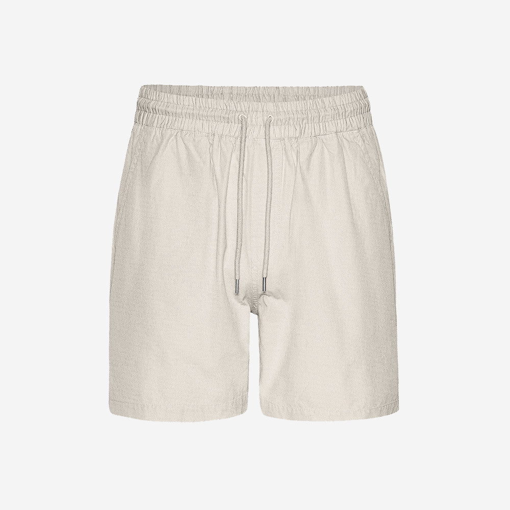 Organic Twill Easy Shorts - Ivory White