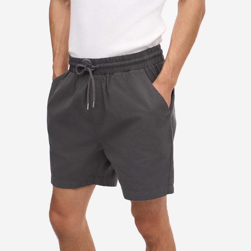Organic Twill Easy Shorts - Lava Grey