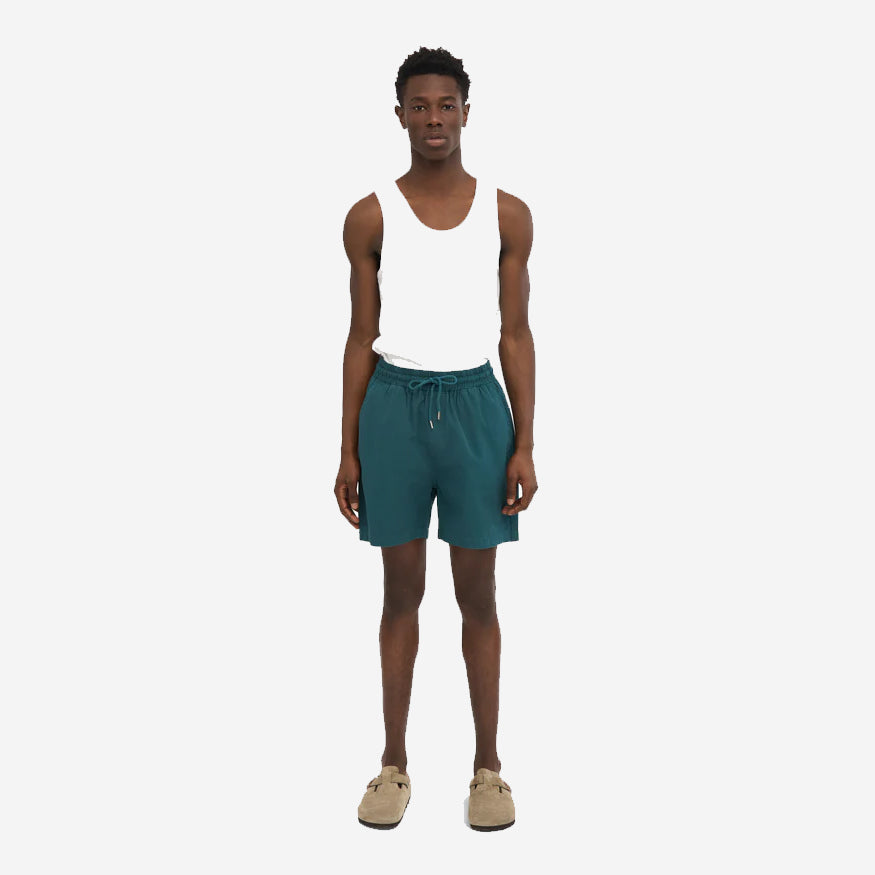 Organic Twill Easy Shorts - Ocean Green