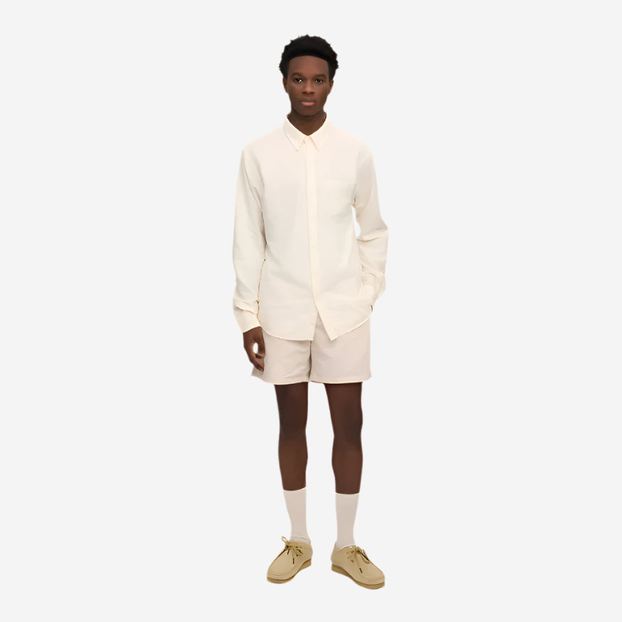 Organic Twill Easy Shorts - Ivory White
