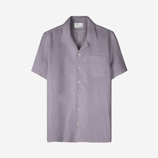 Linen S/S Vacation Shirt - Purple Haze