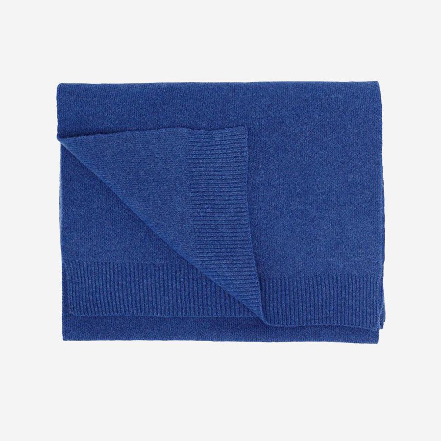 Merino Wool Scarf - Royal Blue