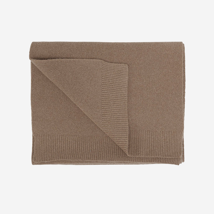 Merino Wool Scarf - Warm Taupe
