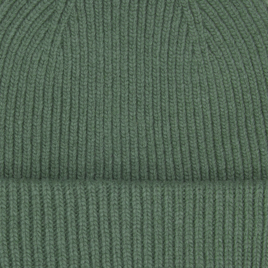 Merino Wool Hat Beanie - Emerald Green
