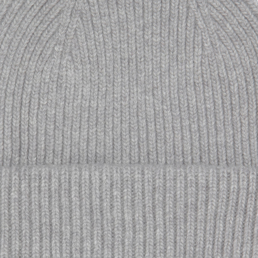 Merino Wool Hat Beanie - Heathery Grey