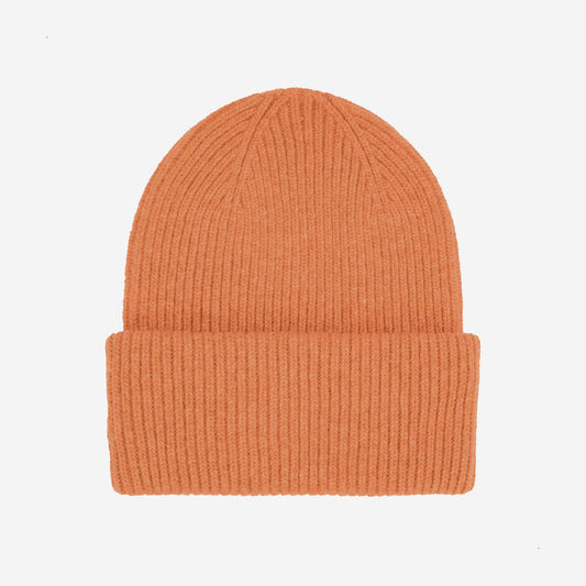 Merino Wool Hat Beanie - Sandstone Orange