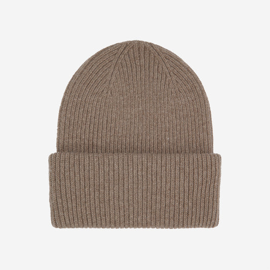 Merino Wool Hat Beanie - Warm Taupe