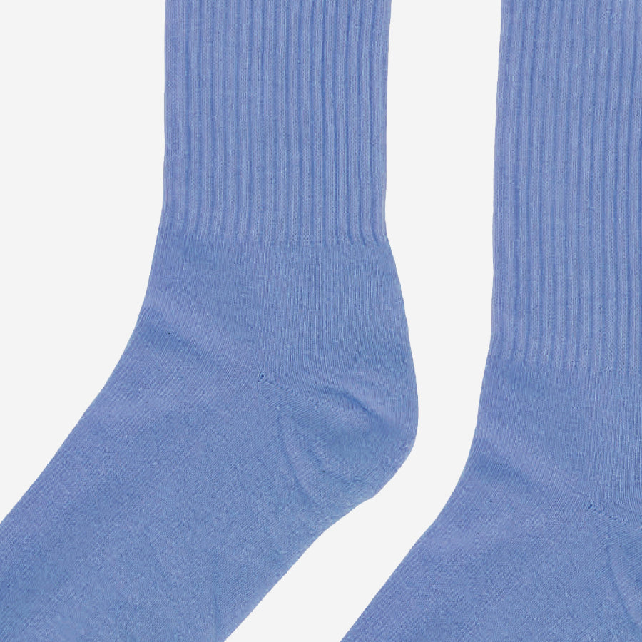Classic Organic Active Crew Socks - Sky Blue