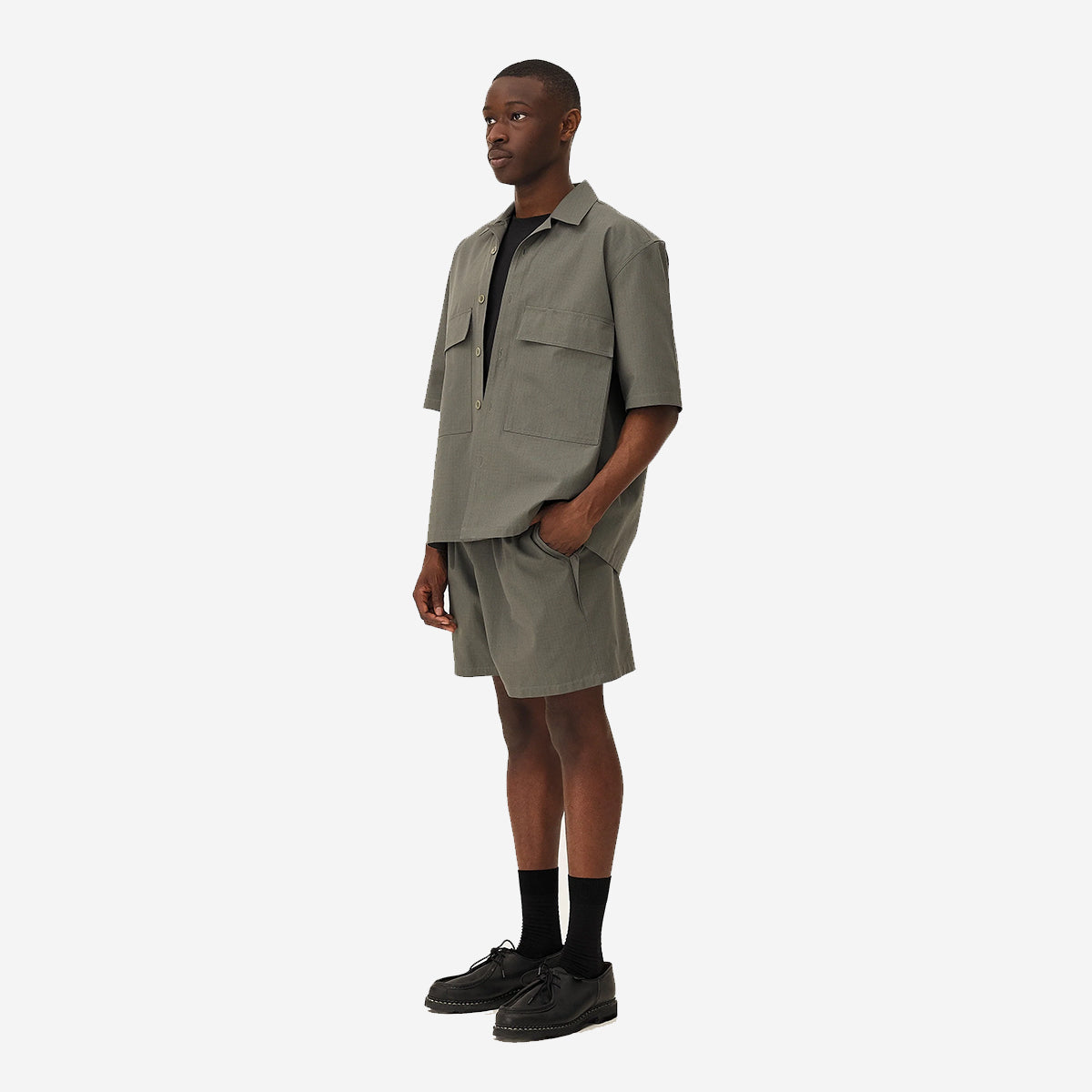 Cadiz Ripstop Easy Shorts - Army Green