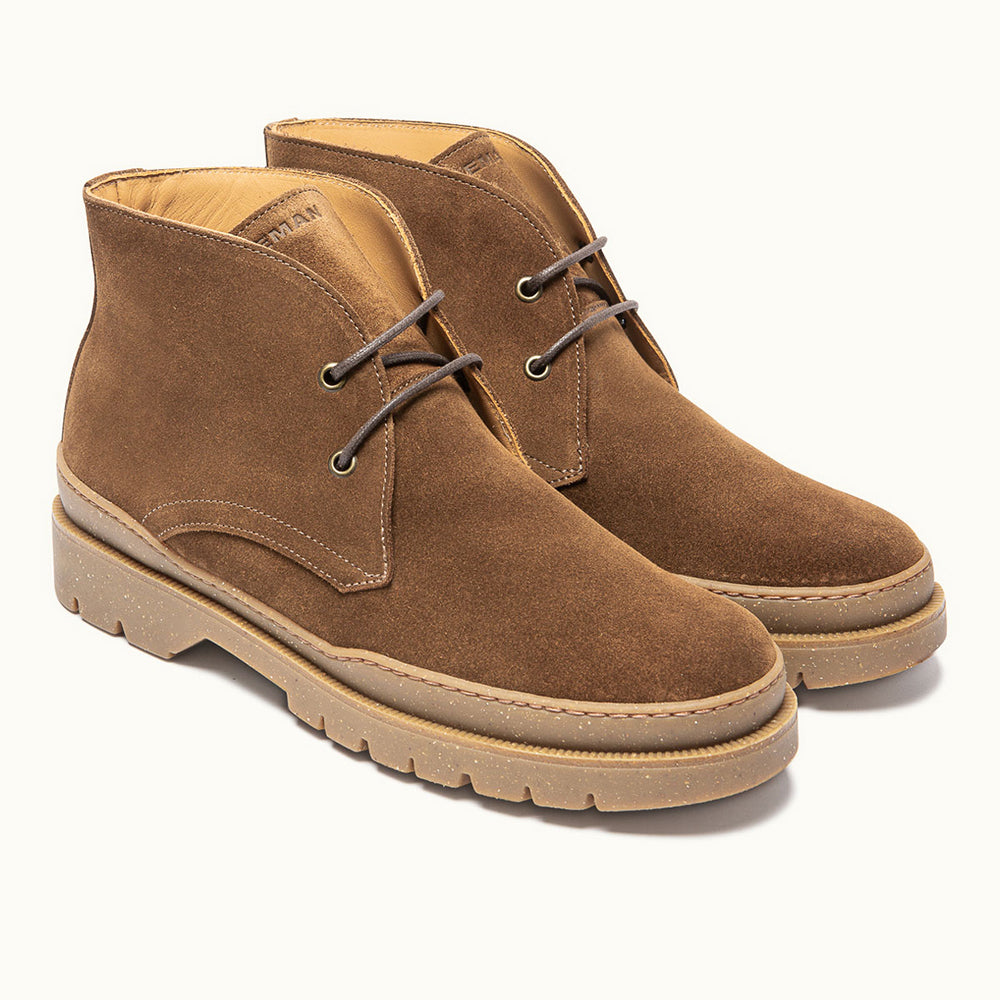 Cagna V Suede Chukka Chunky Boots - Brown