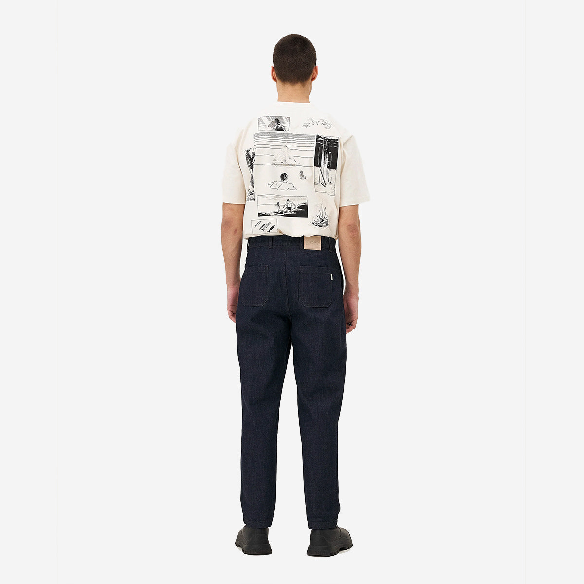 Calder Relaxed Tapered Easy Jeans - Indigo