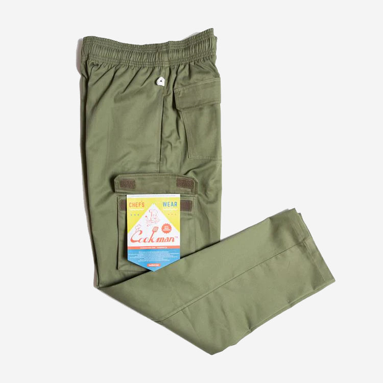 Chef Cargo Pants - Olive Twill
