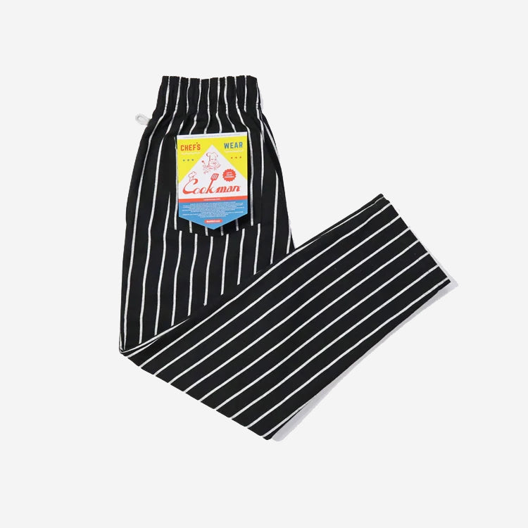 Chef Pants - Black Stripe Duck Canvas