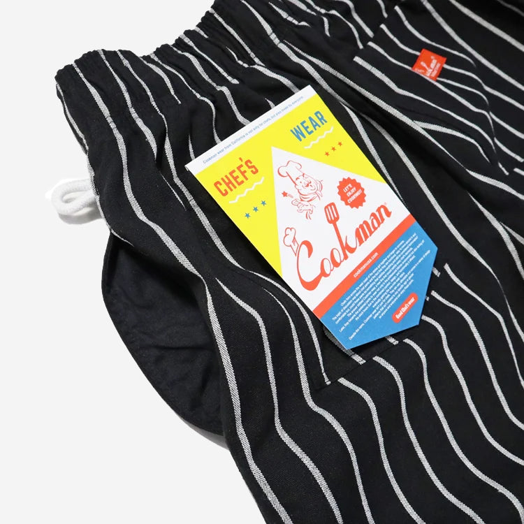 Chef Pants - Black Stripe Duck Canvas