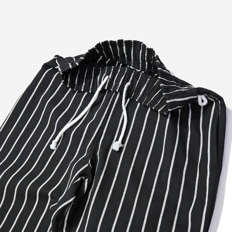 Chef Pants - Black Stripe Duck Canvas