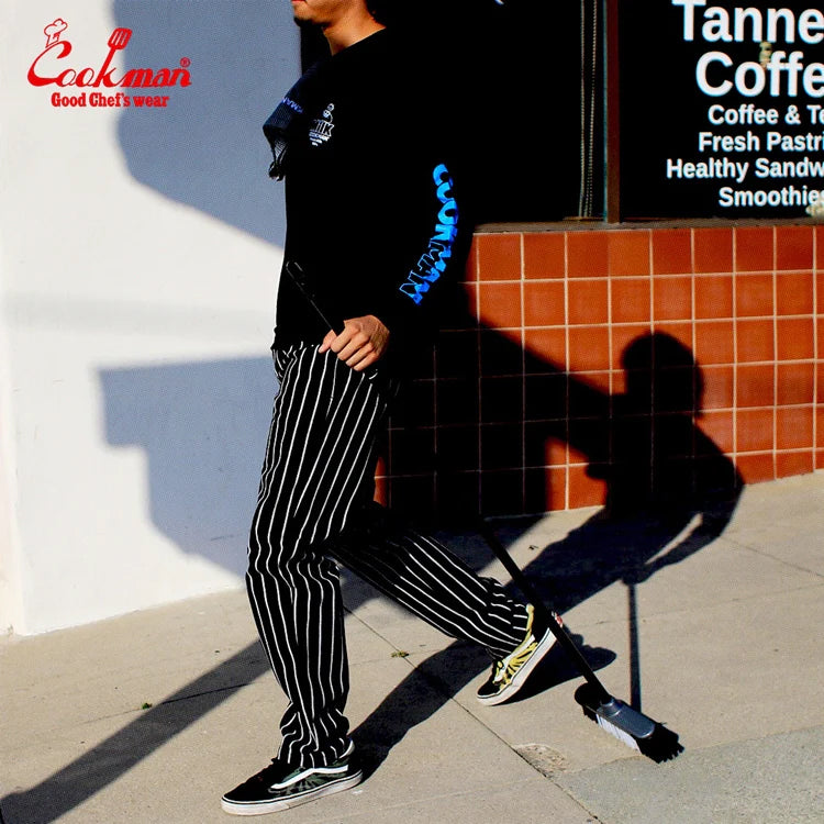 Chef Pants - Black Stripe Duck Canvas