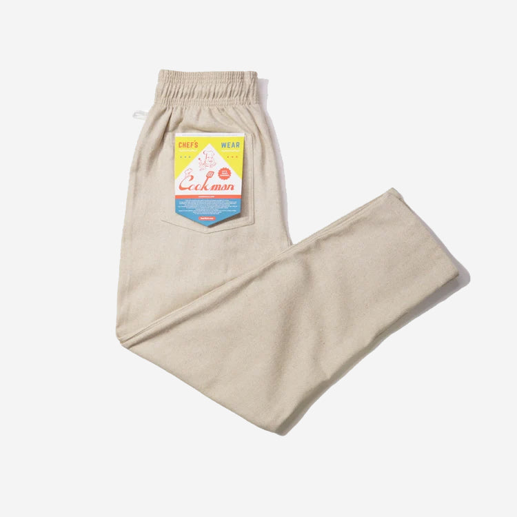 Chef Pants - Cream Milk Tweed