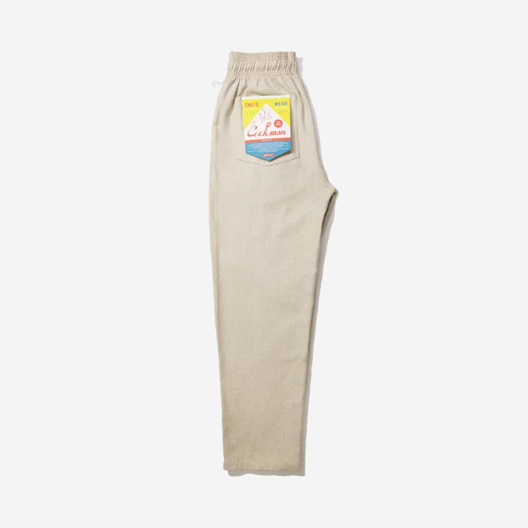 Chef Pants - Cream Milk Tweed
