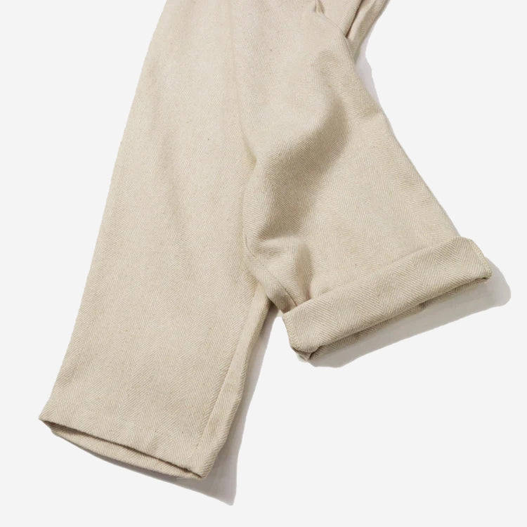 Chef Pants - Cream Milk Tweed