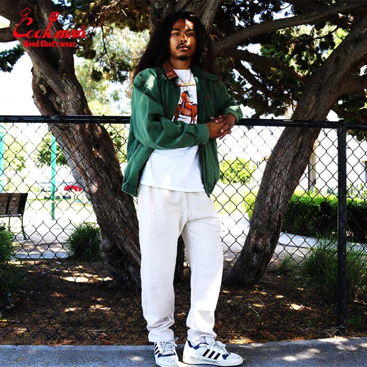 Chef Pants - Cream Milk Tweed