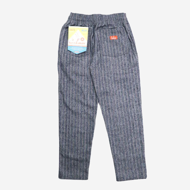 Chef Pants - Light Grey Wool Mix Stripe