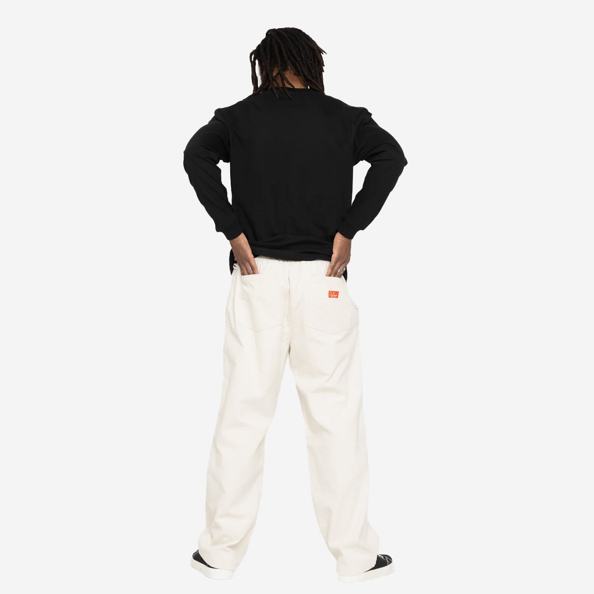 Chef Pants Semi-Wide - Corduroy - Cream