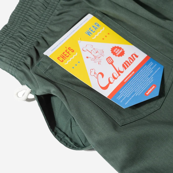 Chef Pants - Herringbone Evergreen