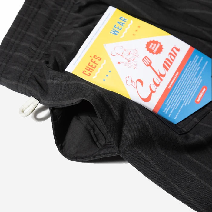Chef Pants - Stripe Black Shadow