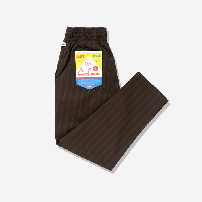 Chef Pants - Stripe Muddy Coffee