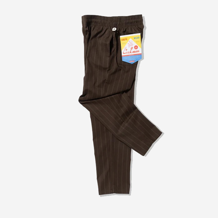 Chef Pants - Stripe Muddy Coffee