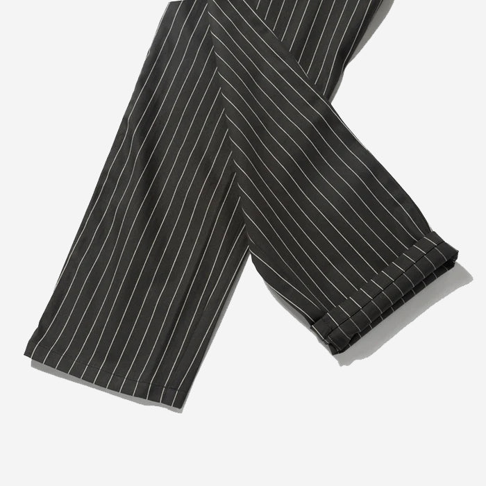 Chef Pants Semi-Wide - Charcoal Herringbone Stripe