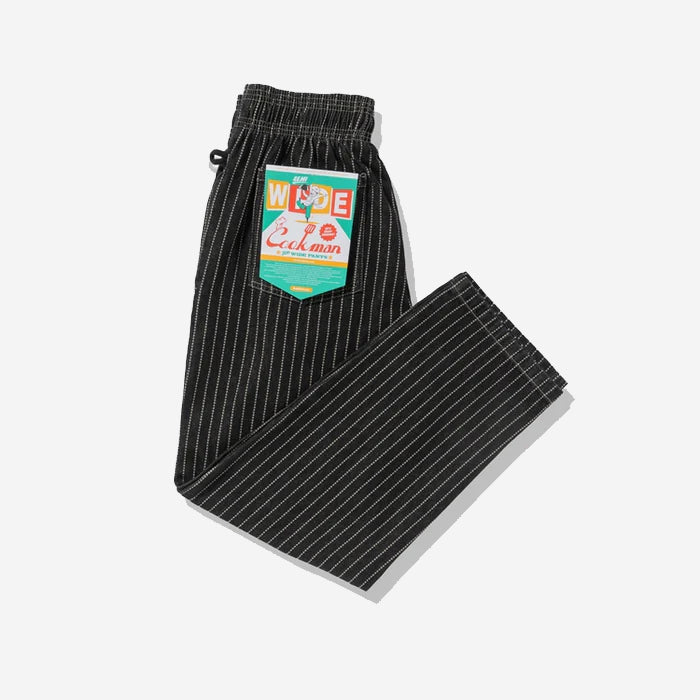 Chef Pants Semi-Wide - Black Wabash Denim