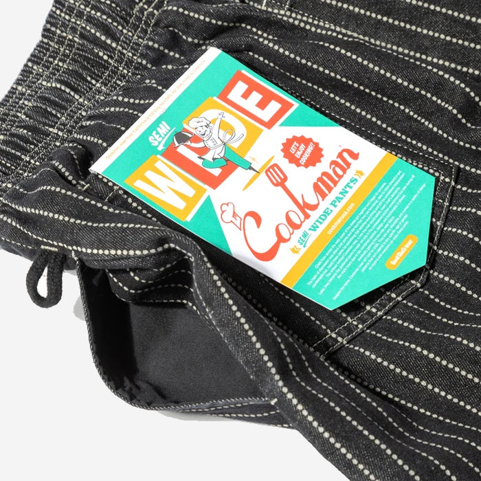 Chef Pants Semi-Wide - Black Wabash Denim