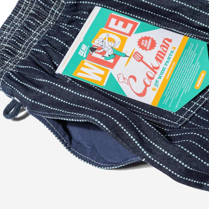 Chef Pants Semi-Wide - Navy Wabash Denim