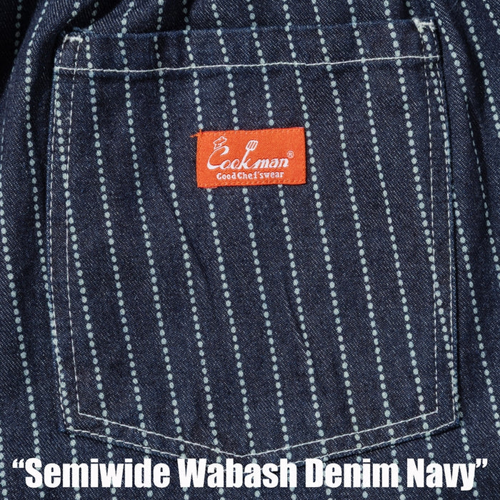 Chef Pants Semi-Wide - Navy Wabash Denim